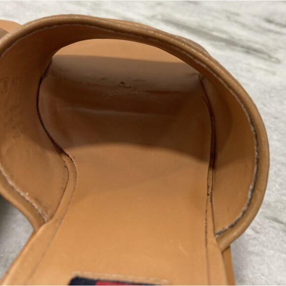 Vtg Y2K Tommy Hilfiger Platform Wooden Sandals Chunky Heel 7 Floral Hippie Boho - Picture 9 of 16